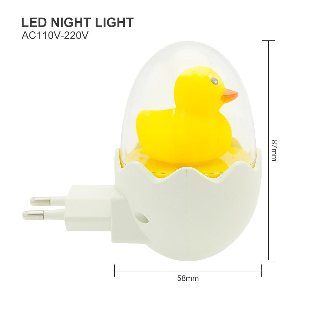 Yellow Duck LED Night Light Sensor Control Baby