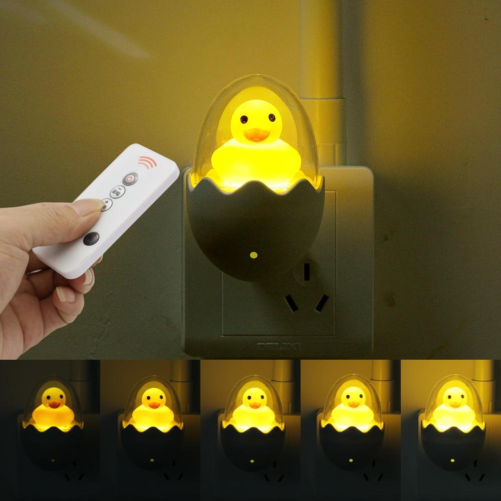 Yellow Duck LED Night Light Sensor Control Baby