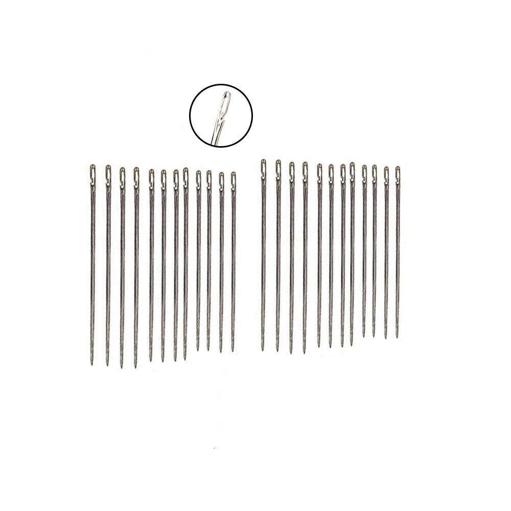 24pcs Self Threading Pins Needle Case & Vintage