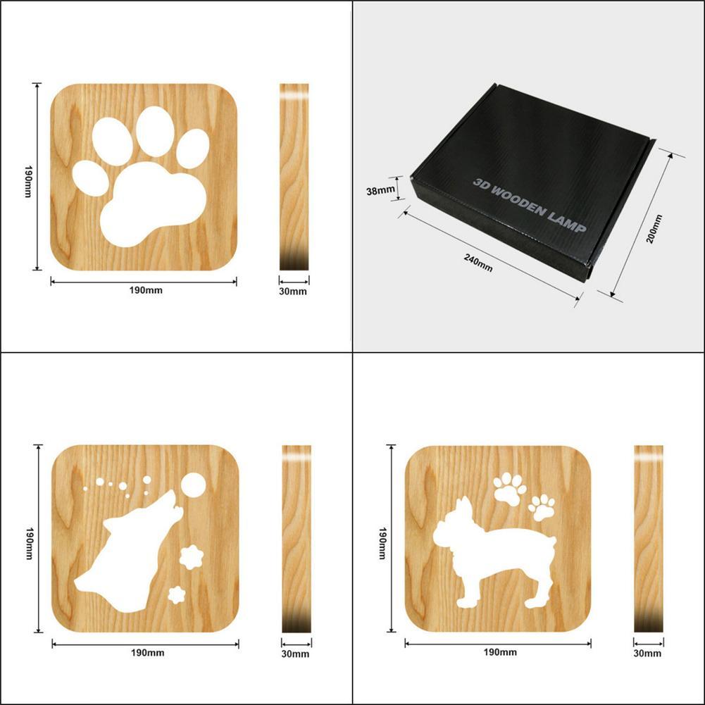 Dog Design LED Lamp Night Light