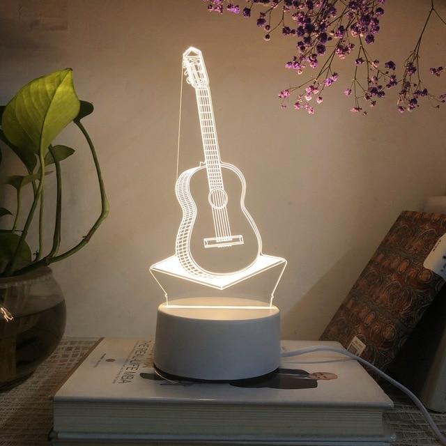 3D Stereo Night Light Small Table Lamp