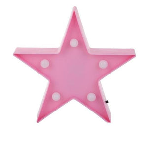 Star Shaped LED Night Light Table Lamp